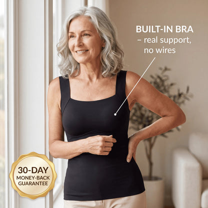 Tank with Built-In Bra