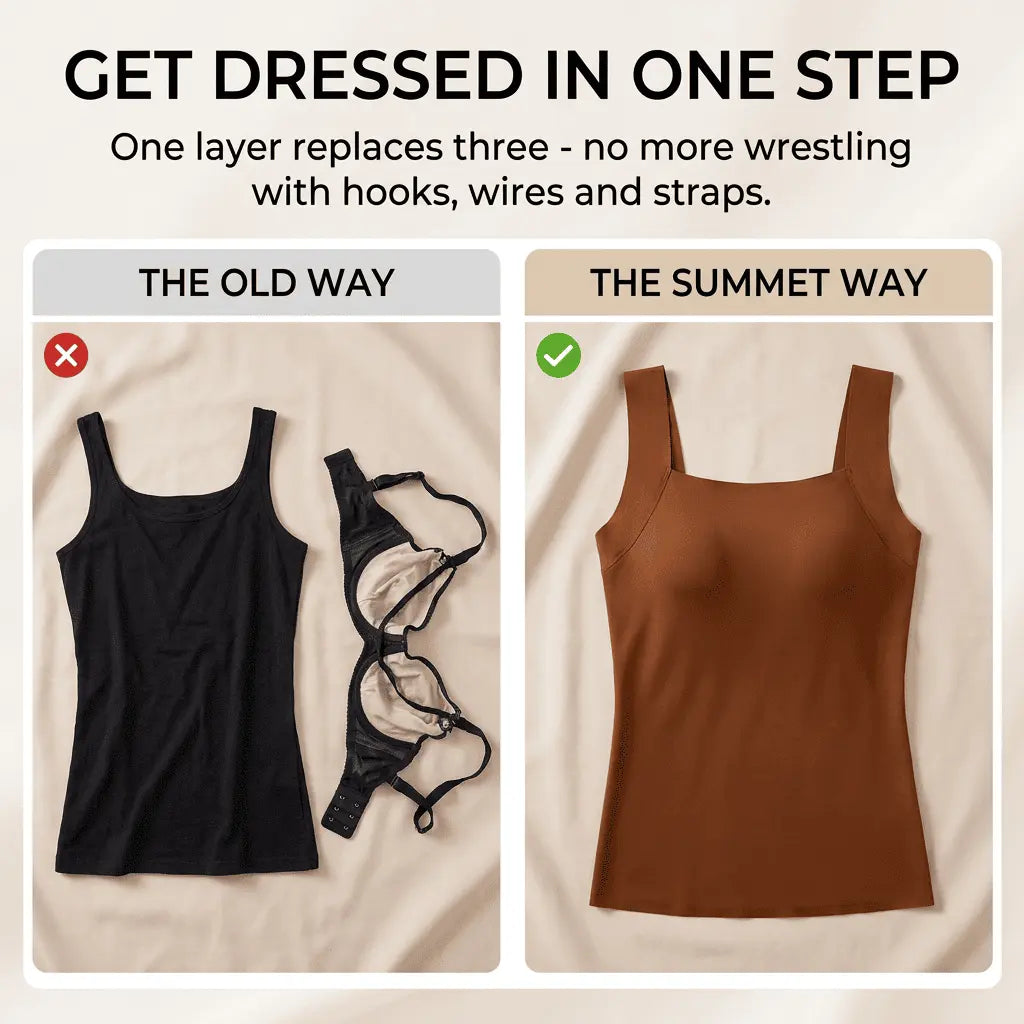 Tank with Built-In Bra