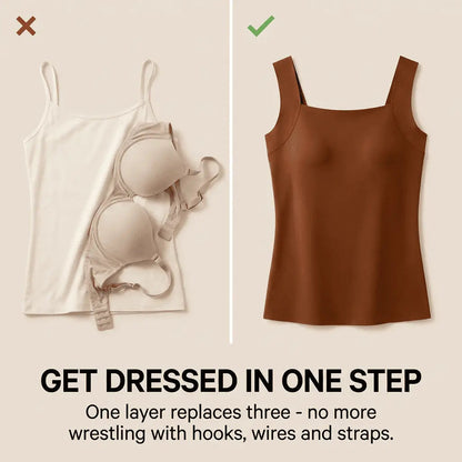 Tank with Built-In Bra